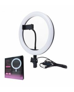 Aro Anillo De Luz Led 26cm Con Soporte Flexible Para Celular