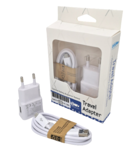 Cargador De Pared USB 2A + Cable Micro 2A