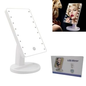 Espejo Con Luz Led Con Base ( 16 Led ) / USB O A Pilas