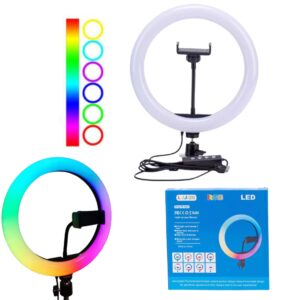 Aro Anillo Luz Led 26cm Con RGB