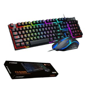 Combo Gamer Teclado RGB Español + Mouse Forev FV-Q3055