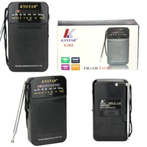 Radio AM / FM Portátil Knstar K-263 Con Spica ( 3.5mm )