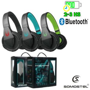 Auriculares Bluetooth / FM / Memoria Somostel DJ / Vincha (CK08)