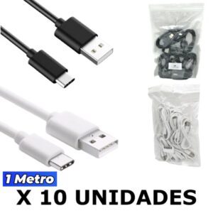 Cable USB Tipo-C Pack De 10 Unidades / 1MT