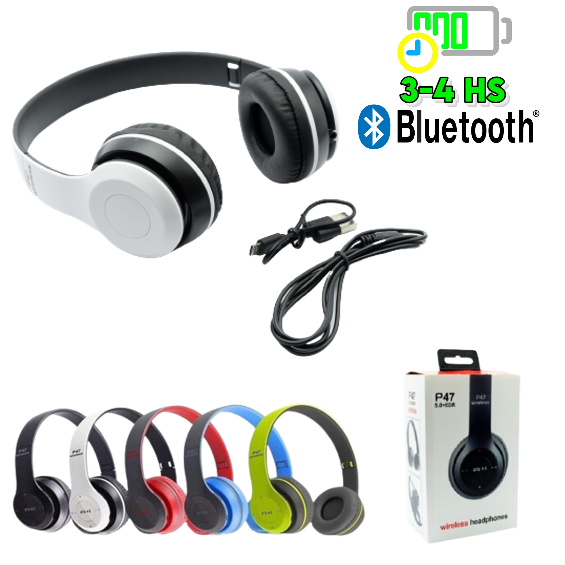 Auricular Bluetooth P47 Vincha