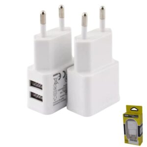 Cargador De Pared Doble USB 2A + 1A