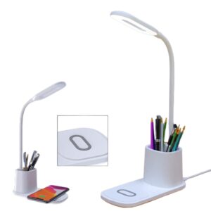 Lampara Led Con Carga QI Y Porta Lápices / WXD-05