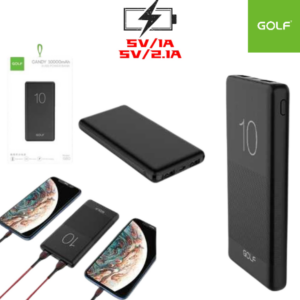 Power Bank GOLF 10000 MAH Doble USB (5V/1A + 5V/2.1A) Polímero G80