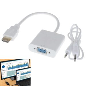 Adaptador Conversor Hdmi A Vga Con Audio Activo