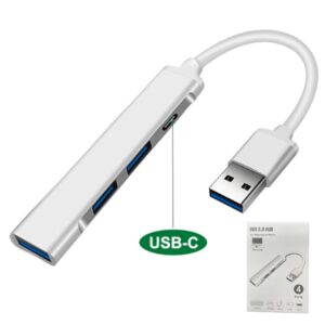 Adaptador HUB USB 3.0 4 En 1 / Con Puerto Tipo-C / MacBook