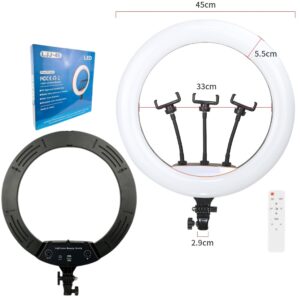 Aro Anillo Luz Led 45cm + 3 Soportes Para Celular