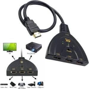 Switch HDMI 3 Puertos (No Requiere Alimentación)