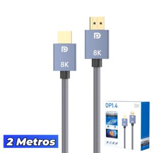 Cable Display Port 1,4 / Macho-Macho / 8K 60HZ / 4K 120HZ / 2 MT / DP