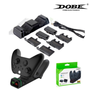 Base De Carga DOBE + 2 Baterías Para Joystick / Control Xbox Series X / Xbox Series S / Xbox One