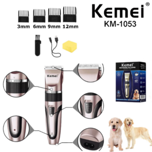 Maquina De Cortar Pelo Para Mascota Kemei KM-1053