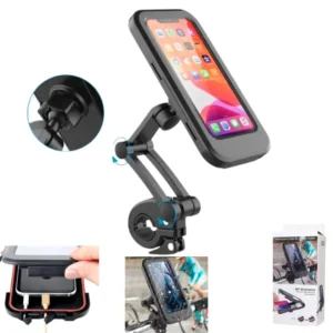 Soporte De Moto/Bici Para Celular Magnético / Hermético / 360° Giratorio Con Brazo Articulado