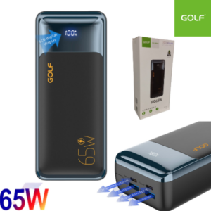 Power Bank GOLF 30000 MAH Notebook / Doble Puerto Tipo-C PD 65W + 2 USB FAST CHARGE 22.5W