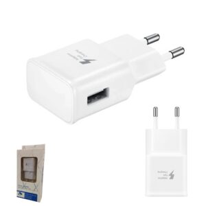 Cargador De Pared USB 2A-5V / 1.67A-9V Adaptive Fast Charging / Estilo Samsung / CALIDAD PREMIUM