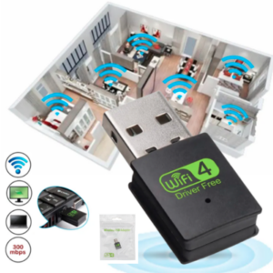 Tarjeta De Red Wi-Fi USB / 2.4G / 300Mbps / Plug And Play