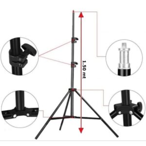 Trípode De Aluminio 1.50 MT ( Apto Para Aro De Luz Led )