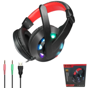 Auriculares Gamer MISDE A65 / Luces Led RGB / Micrófono / USB / 3.5mm / Con Control De Volumen