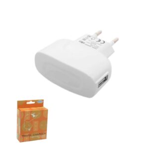 Cargador De Pared USB 1A BLANCO