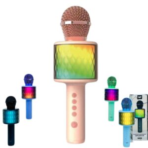 Micrófono Bluetooth Inalámbrico Karaoke Con Parlante / Luces Led / WT-02