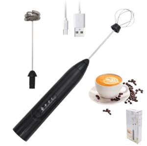 Batidor Espumador De Leche Café Huevos Recargable USB / 3 Velocidades