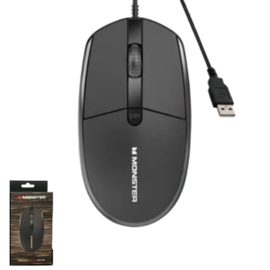 Mouse Óptico Cableado Monster KM1pro