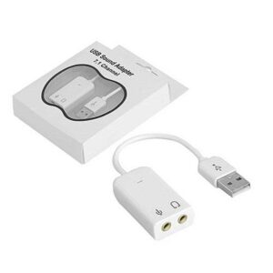 Tarjeta De Sonido Externa USB ( Micrófono Y Auricular )