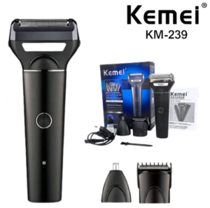 Maquina De Cortar Pelo / Barba 3 En 1 Kemei KM-239