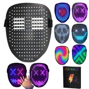 Mascara LED RGB / Recargable / 50 Diseños