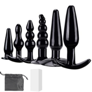 Set Kit 6 Plug Anal Con Agarre / Con Bolsito