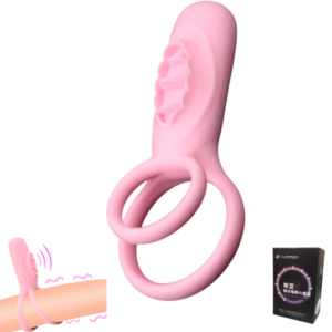 Anillo Doble Para Pene / Vibrador / Estimulador De Clítoris / Recargable