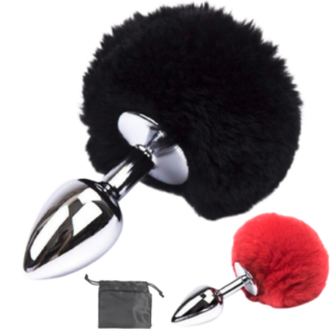 Plug Anal Con Pompom 7cm / Con Bolsito