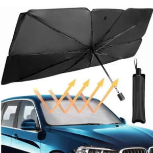 Parasol Para Auto Portátil Forma De Paraguas Con Estuche