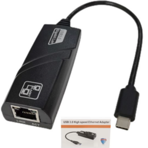 Adaptador Tipo-C 3.0 Ethernet Rj45 Red 1000Mbps