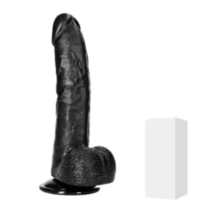Consolador Dildo Pene Realista Con Escroto Y Ventosa / 17.2cmx 4.2cm PVC