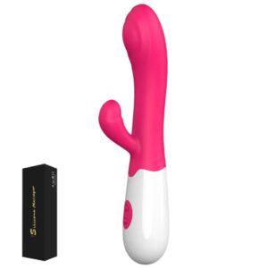 Vibrador Estimulador De Clítoris 2 En 1 / A Pilas / 19.3cm x 3.3cm