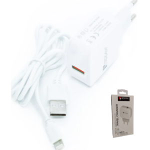 Cargador De Pared USB APPEX 3.0 FAST CHARGE + Cable Lighting (iPhone)