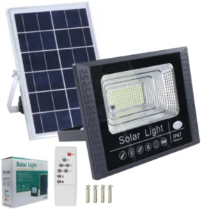 Foco Solar Led 65W / 94 Leds / Con Control / Fotocélula