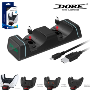 Base De Carga DOBE Para Joystick PS5 / Xbox Series S / Xbox Series X  / Nintendo Switch Pro / TYX-0613