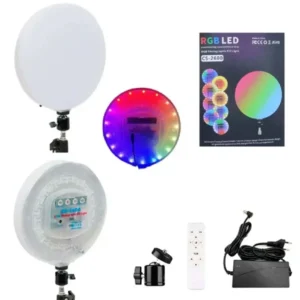 Panel Led Circular 22CM / 30W / 194 LEDS / RGB / Con Control / VER VIDEO