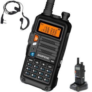 Handie Walkie Talkie / Con Base / Auriculares / Baofeng / 1 a 3km / 16 Canales / UV-860