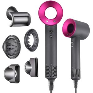 Secador De Pelo Iónico Negativo Turbina 1700w / 110000 RPM / 5 En 1 / SUPER HAIR DRYER