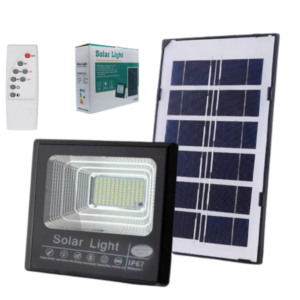 Foco Solar Led 30W / 100Leds / Con Control / Fotocélula