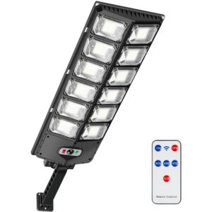 Foco Luz Led Solar Exterior Con Sensor De Movimiento / 200W / 4500 Mah / 540 LEDS / Control Remoto