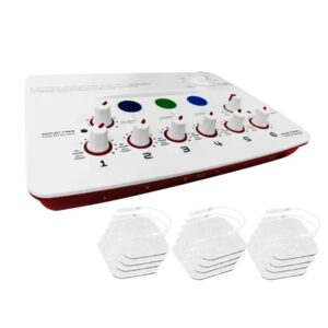 Electro Estimulador Gimnasia Pasiva 12 Electrodos + Facial