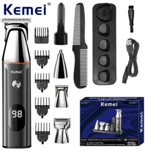 Maquina De Cortar Pelo / Barba 5 En 1 Kemei KM-5857