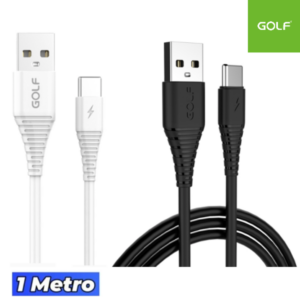 Cable GOLF USB A Tipo-C / 1 MT / 2A / Carga Rápida ( GC-64T )